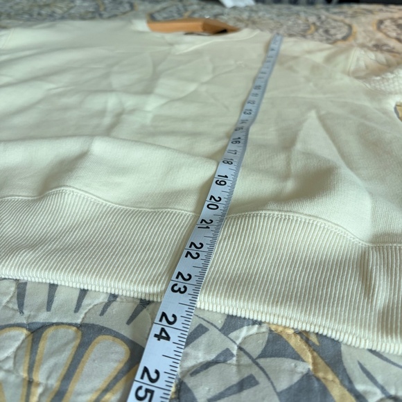 RARE Polo Ralph Lauren Cream Hybrid Sweater & Fleece Crewneck Sweatshirt, Small - Picture 10 of 16